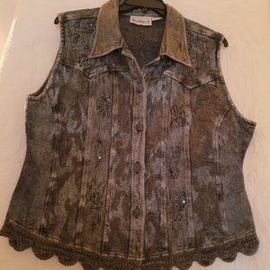 Vintage Bohemian Sequined Vest